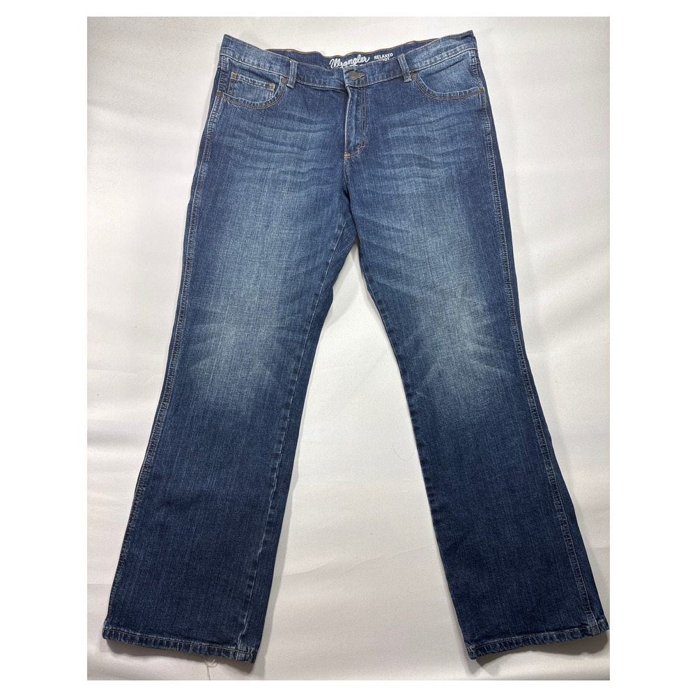 Wrangler Retro Men's Relaxed Bootcut Blue Denim Jeans - Size 38x34 (39x33.5)